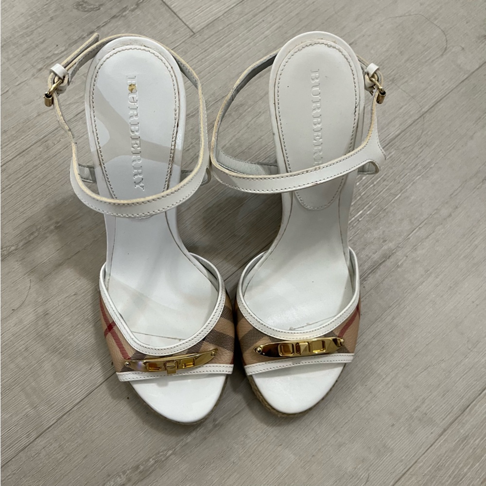 Burberry Wedge Sandals Size 38